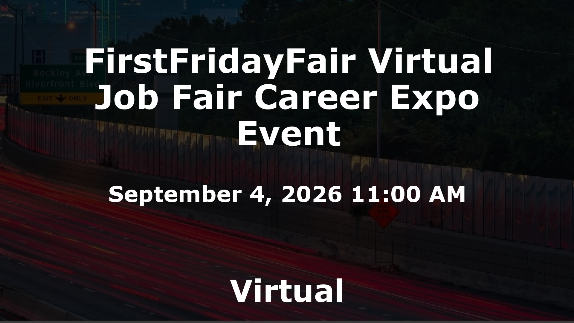 FirstFridayFair Virtual Job Fair Career Expo Event event image